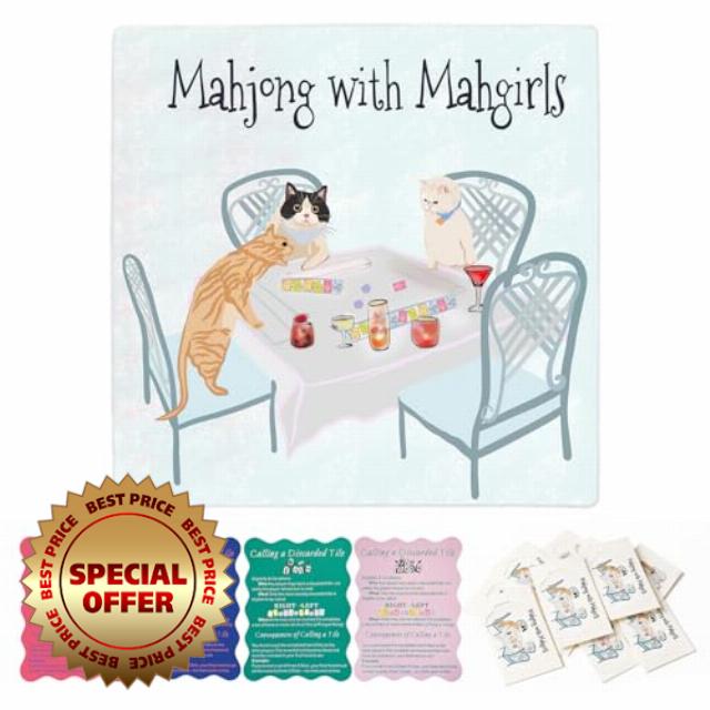 31.5in Large Blue Mahjong Mat，Anti-Slip