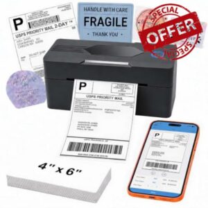 Bluetooth Thermal Shipping Label Printer