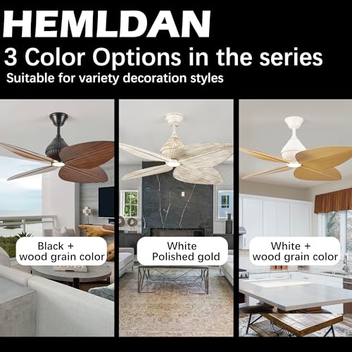 Tropical Ceiling Fans with APP and Remote Control