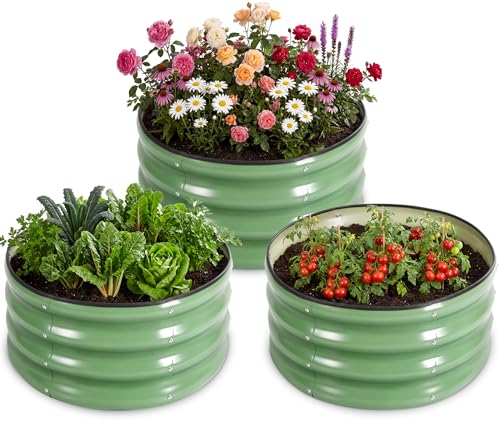 Metal Outdoor Planter Box Kit with Safety Rubber Edge