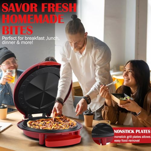 Easy Slice 6-Wedge Tortilla Cooker for Cheese Quesadillas
