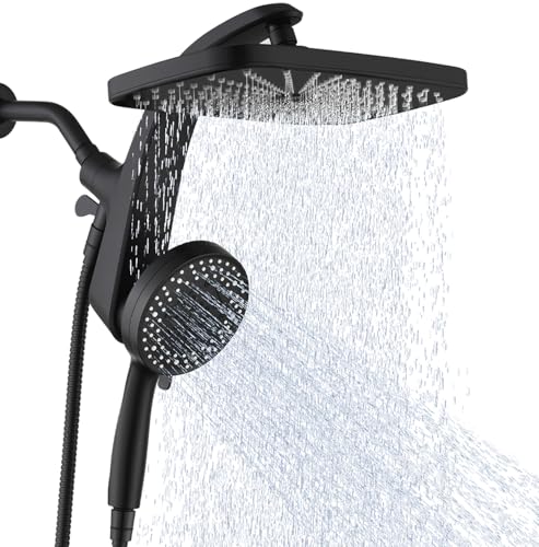 Black 1.8GPM 460311 | 12" High Pressure Rainfall Shower Heads