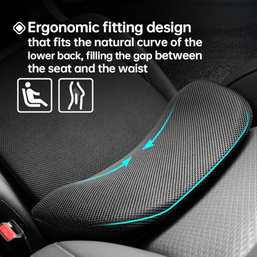 ergonomic car seat back cushion