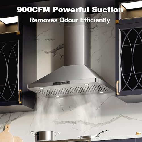 900CFM Stainless Steel Kitchen Hood Gesture/ Touch Control