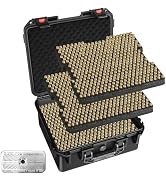 TSA Approved Pistol Case for Handguns - Hard Shell Gun Cases with Customizable Foam, Waterproof &...