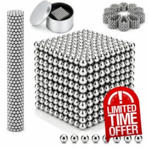 Update Silver 1000PCS！Building Magnetic Balls Desk Toys for Stress Relief