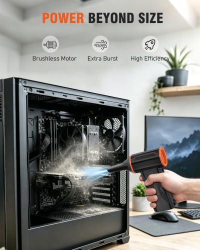 110000 RPM Cordless Rechargeable Compressed Air Duster 3 Speed