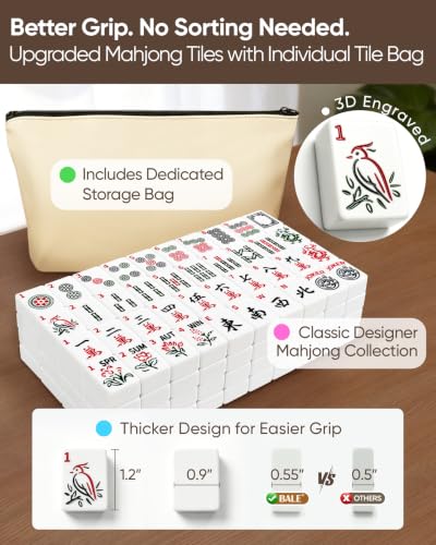 3 Pcs Majong Carrying Bags