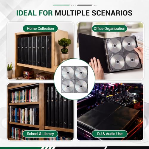 Media Storage Organizer for Home Office Car Dj Collections