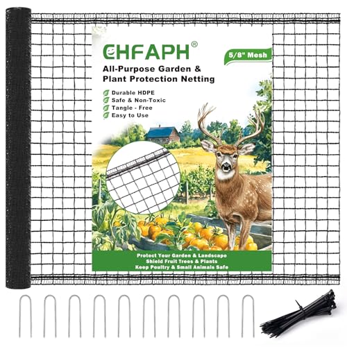 Heavy Duty Plastic Mesh Deer Netting with Pre-Strung Reinforced Edge