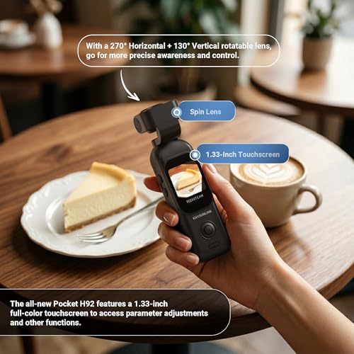 Handheld POV Pocket Camera with Touch Screen & WIFI