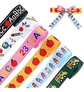 Whaline 8 Rolls Boho Ribbon 40 Yards 0.4 Inch Grosgrain Ribbon Colorful Boho Sun Fabric Craft Rib...