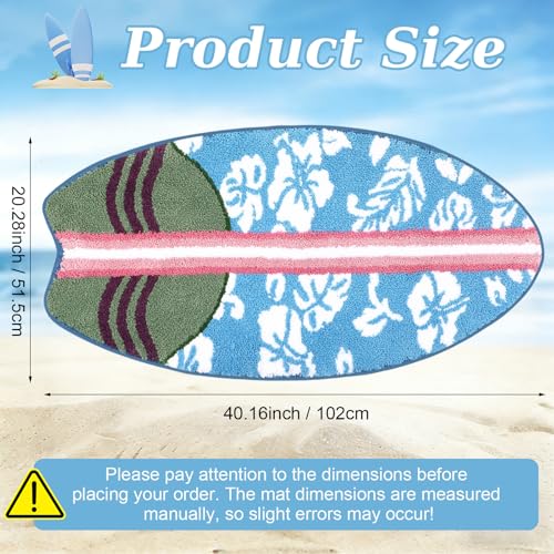 Washable Summer Beach Bath Mat for Shower Floor