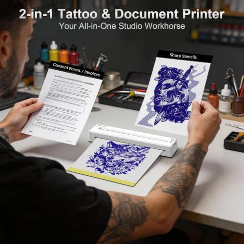 Rechargeable Bluetooth Design for Tattoo Artists & Beginners