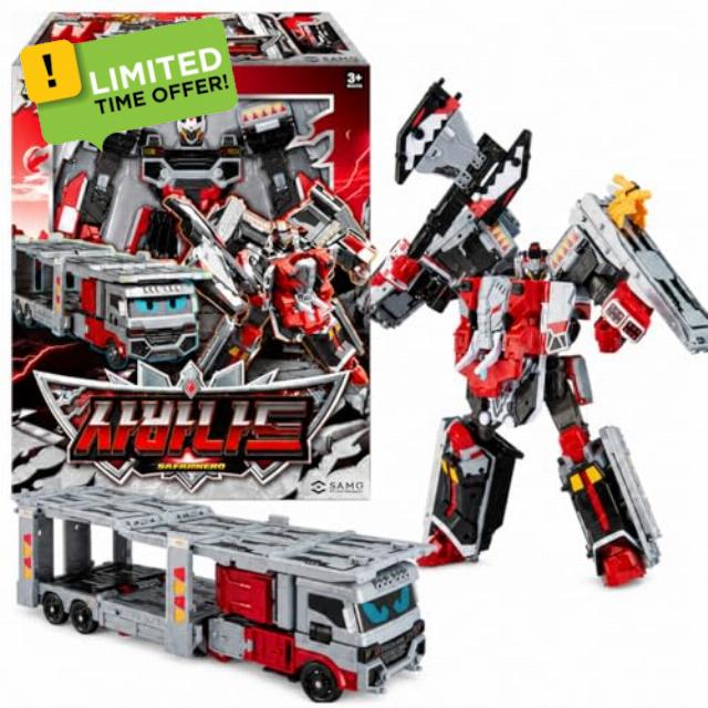 Metal Cardbot W SAVANNARD Carrier Trailer Truck Transforming Robot Car 사바나드