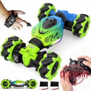 Remote Control Car - RC Drift Car Gesture Sensing Toy Boy Age 6-8-12 Gifts                                                          Gesture Sensing RC Stunt Car for Kids Toys 6 7 8 9 10 11 12 Year Old Boy Birthday Christmas Presents with Lights Music