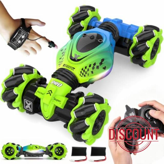 Remote Control Car - RC Drift Car Gesture Sensing Toy Boy Age 6-8-12 Gifts                                                          Gesture Sensing RC Stunt Car for Kids Toys 6 7 8 9 10 11 12 Year Old Boy Birthday Christmas Presents with Lights Music