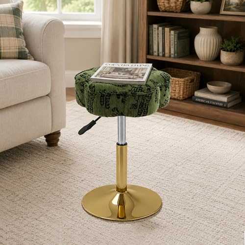 Patterned Small Ottoman Footrest for Bathroom
