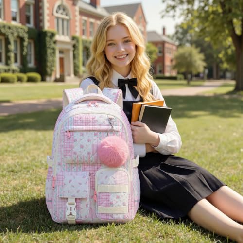 Lightweight Cotton Bookbag Fits 15.6" Laptop