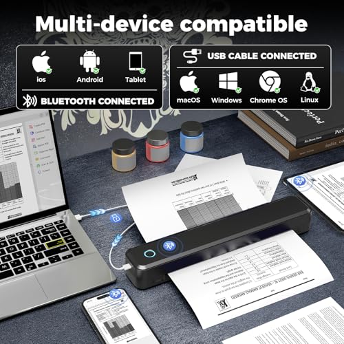 Bluetooth Wireless Tattoo Stencil Printer 1.2lbs                                                          with 2000mAh and 15pcs Transfer Paper