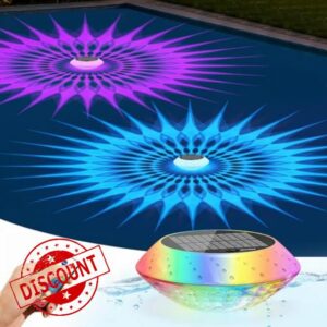 2026 Upgrade Solar Powered Floating Pool Lights(1 Pack)