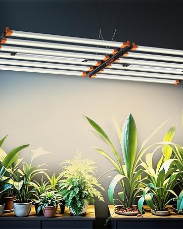 ECOHOM 800W LED Grow Light, 5x5ft Coverage Full Spectrum Daisy Chain Growing Light, Dimmable & Re...