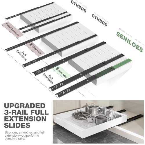 No Drill Roll Out shelf