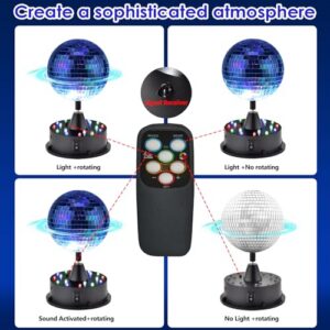 6-12RPM Adjustable Speed DiscoBall Spinner 18LEDs for 8~24'' Large Heavy Duty Mirrorball Motor