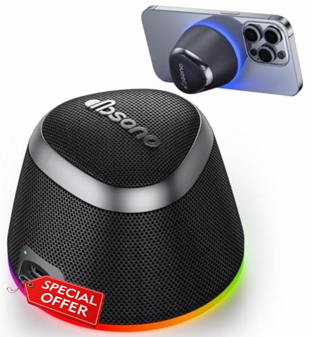 dbsono 2 in 1 Portable Magnetic Bluetooth Speaker
