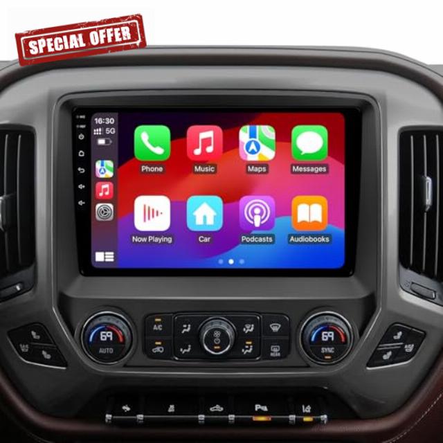 10.2'' 64GB Car Radio Stereo for 2014-2018 Chevy Silverado/GMC Sierra