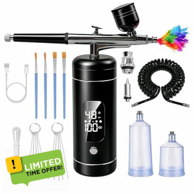 Cordless Airbrush Kit with Compressor