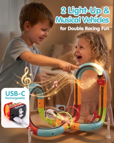 2 Trains with Music Lights