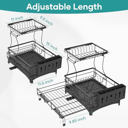 Kitchen Countertop 2 Tier Dish Drying Rack