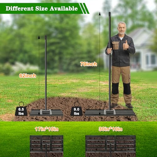 Ergonomic Long Handle Landscape Rake