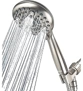 DAKINGS 6 Spray Modes High Pressure Handheld Showerhead Set Upgraded 5 Inches Shower Head with Ha...