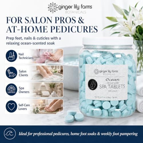 Ocean 100% Vegan & Cruelty-Free | Effervescent Foot Soak with Jojoba & Tea Tree Oil