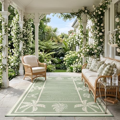 Reversible Plastic Straw Rug