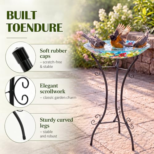 Outdoor Decoration for Glass BirdBaths