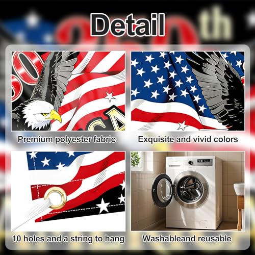 Outdoor Photo Booth Backdrop (America 250th Anniversary