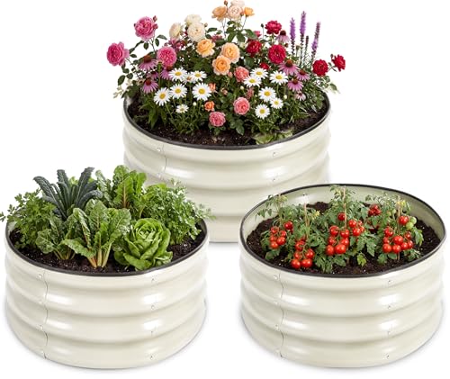 Metal Outdoor Planter Box Kit with Safety Rubber Edge