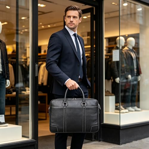 Professional Work Bag Adjustable Shoulder Strap Office Handbag for Business Travel Daily Use