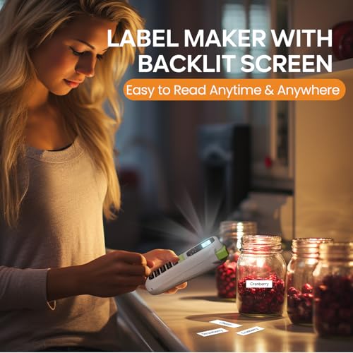 Backlit Screen & Keyboard for Home Office Kids School Items Labeling