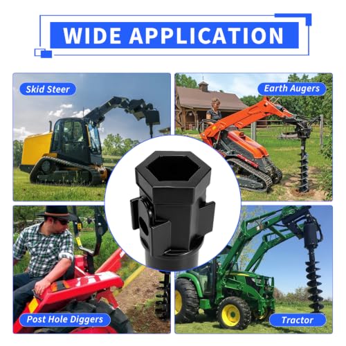 Heavy Duty Auger Shaft Bit Adapter Conversion Bolt Pin