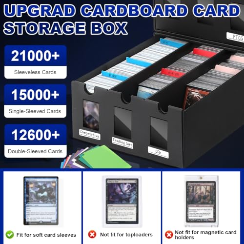 Bulk Card Storage for MTG TCG PTCG Commander Display