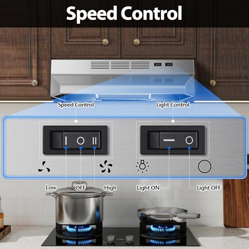 Ducted/Ductless Kitchen Hood with Multiple Venting Options