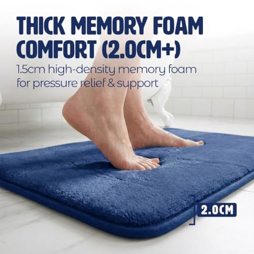 Washable Bath Mat for Bathroom Floor and Shower