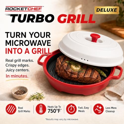Ceramic Nonstick Grill Pan with Vented Lid