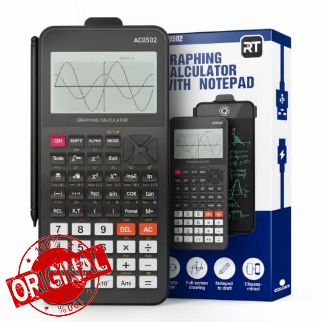 Rechargeable Graphing Scientific Calculators with Notepad for High School                                                          ROATEE Calculadora Cientifica with Detachable Notepad College Back to School Supplies Stuff for Students 3inch HD Display