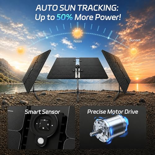 Dual Axis Solar System for Camping
