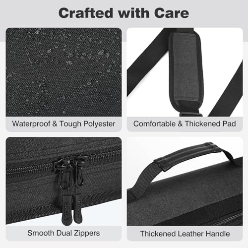 Black | Waterproof 900D polyester with six dividers